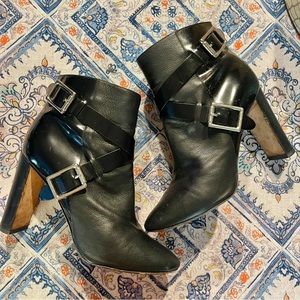 Jimmy Choo | Black Leather Ankle Boots Size: 39